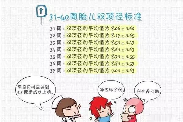 39周双顶径正常值范围（足月胎儿双顶径是多少）.